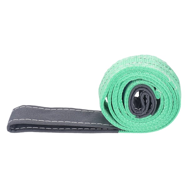 2T Flad Løftetov med Dobbelt Øje Spænde Polyester Webbing Løfteslynge til Industriel Kran 2 Meter
