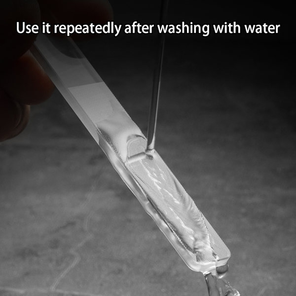 2 stk./sæt Professionelle Nano Glas Neglefile Transparent Polering Slibning Negle Filing Manicure Værktøj