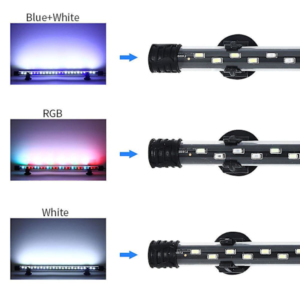 4W Justerbar Lysstyrke LED Akvarielys til Plantede Tanke 18cm
