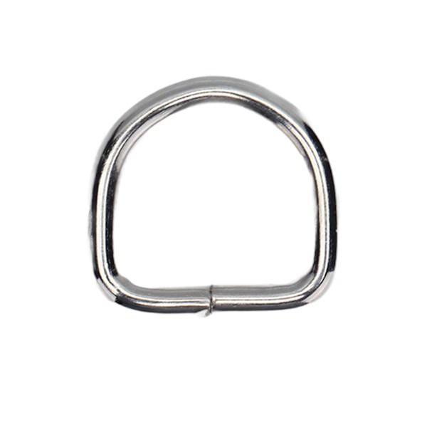50 stk. D-ringe i premiumjern - robuste, holdbare, farveægte, udsøgte, brede anvendelsesmuligheder - metal D-ringe til tasker, tøj, pung - sølv 2x11x11mm