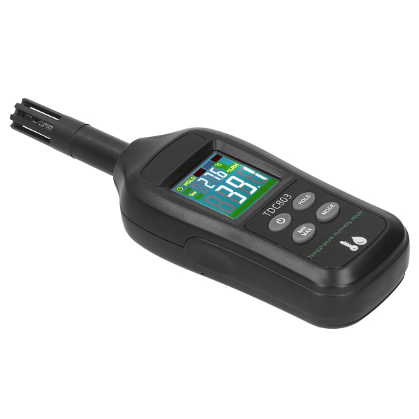 Termometer Hygrometer 4-siffrig färg LCD digital display Temperatur fuktighetsmätare TDC803