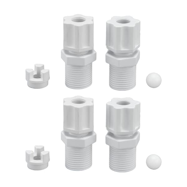2 sæt kontraventil indløbsfitting adapter samling swimmingpool rengøringstilbehør til HAYWARD CL200 CL220