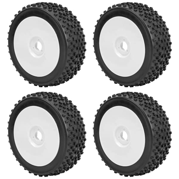 4 stk. RC Bil Dæk Hjul RC Tilbehørsdele Passer til 1/8 Traxxas HSP Tamiya (A8012)