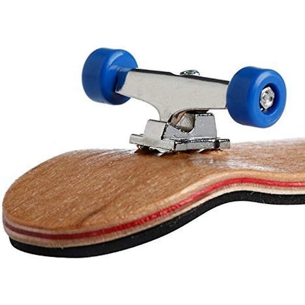 Blå Mini Træ Finger Skateboard Komplett med Blød Pad og Kuglelejer Hjul Maple Fingerboard Samling Kræves Sjov Legetøj til Børn