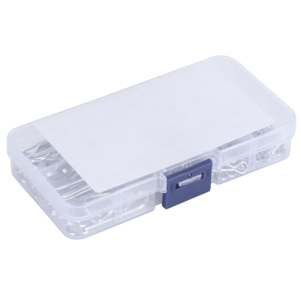 100 stk R Splinter Traktorpinneklemmer med plastboks sortimentsett Festeklipssett