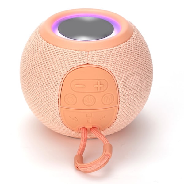 Bluetooth-kaiutin langaton mini kannettava kangas ladattava kaiutin kotiin asuntolajuhliin pinkki