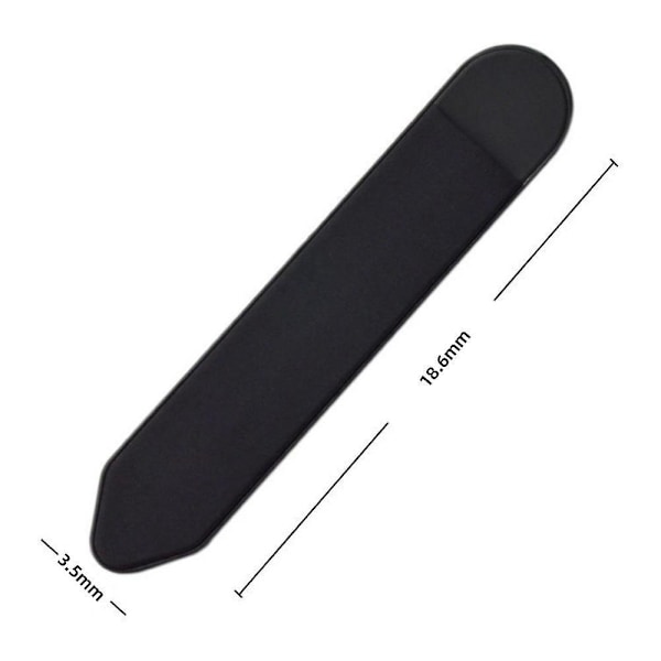 Penmappe i PU-læder med elastisk strop - 10 stk.
