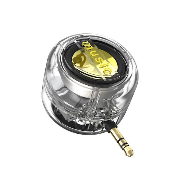 Mini Högtalare Universal 3.5mm Ljudbox Telefonhögtalare Transparent