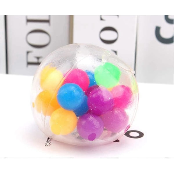 Set med 3 antistressbollar för att lindra stress och förbättra koncentrationen för barn och vuxna, Antistressboll i bollklämleksaken
