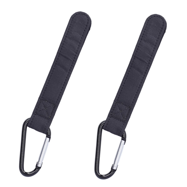 2 st barnvagnskrokar mjuka nylon 5 kg belastningslager metallkrokar för att hänga blöjväskor