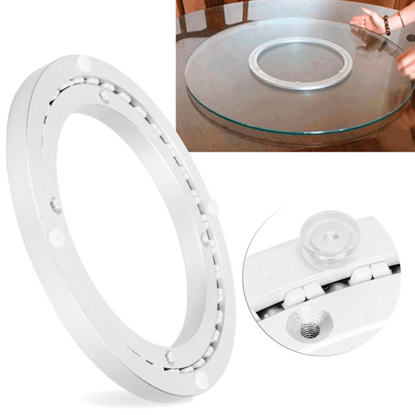 Dreieskive med roterende lager i aluminiumslegering - 8 tommer
