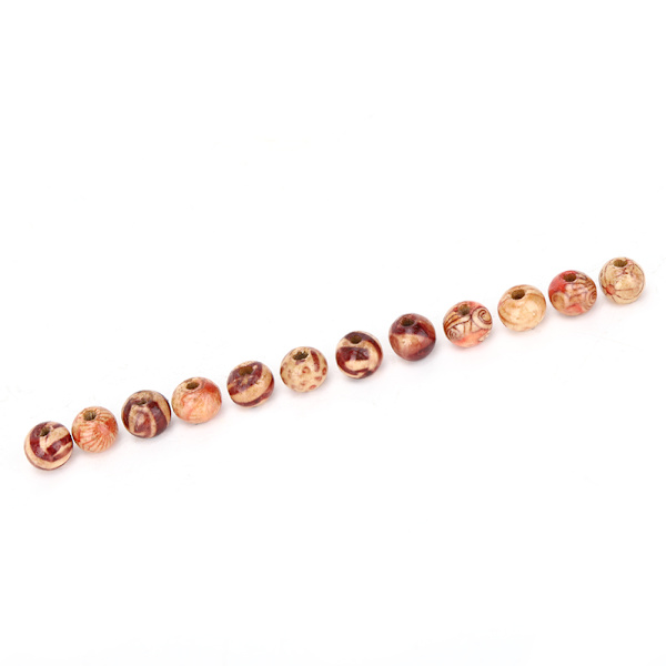 200 st 8 mm runda träpärlor armband kläder dekorativa pärlor DIY material tillbehör