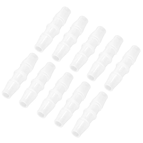 10 st Slangkoppling PP Röranslutning Jämn Diameter Rak Genomgång Set Kit 4.8‑4.8