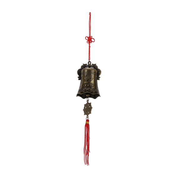 Buddhistisk klokkedekorering To drager boltrer seg Form Metallmateriale Spesialbehandling Buddhistisk dekorasjon