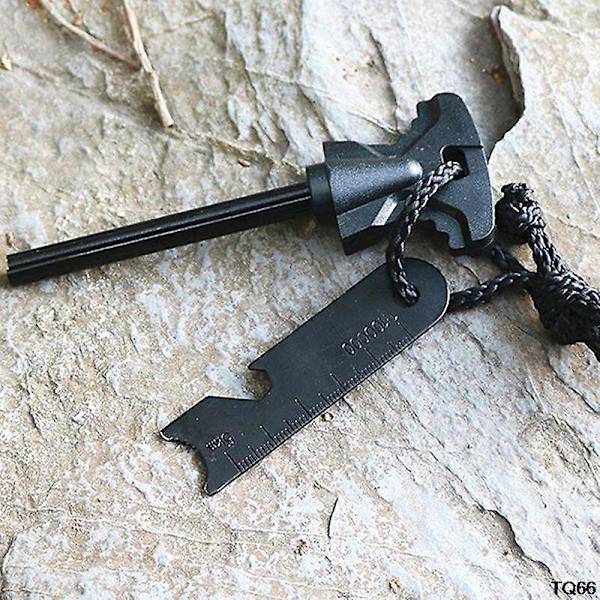 Ferro Rod Striker Paracord Lanyard Vattentät Flint Eldtändare för Camping Vandring Ryggsäcksturer