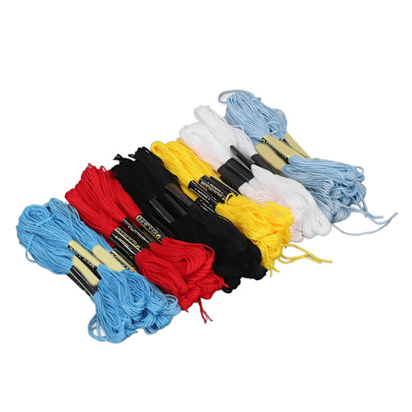 60 st broderigarn mjukt silkeslent dubbelt merceriserat pärlemorskimmer DIY bomullsmaterial armbandstråd för strängkonst