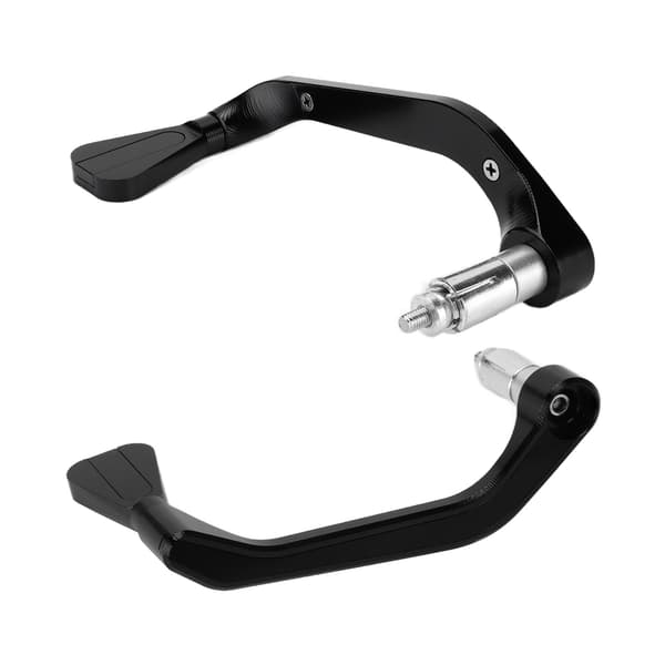 2PCS Motorcykel Styrskydd Aluminiumlegering Modifiering Underhåll Universal för 22mm/0.87in Svart