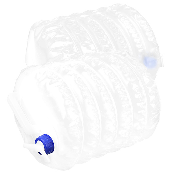 2PCS 15L Utomhus Bekväm PE Fällbar Vattenpåse Camping Jakt Bil Fällbar Hink