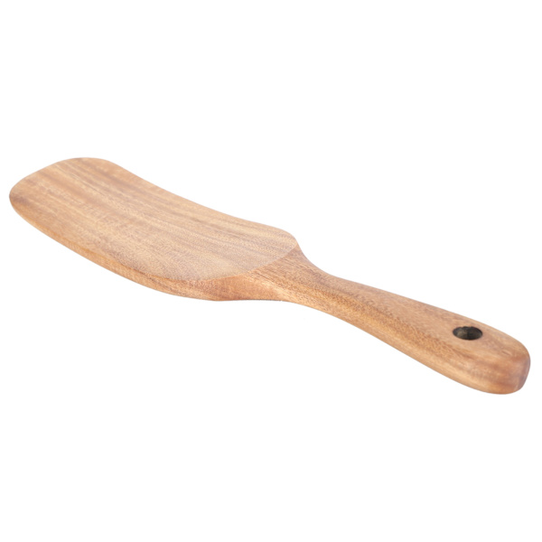 Teak Spatel Hjemmelavet Mad Fødevarekvalitet Træ Stegeske Køkkengrej til Køkkenartikler 26x6cm