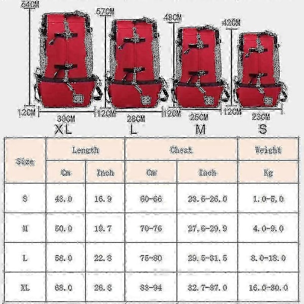 Hengittävä Suuri Koiran Ulkoilureppu Säädettävä Vaelluspyöräilyyn Heijastava Laukku Koirille -CNSZ M-puku 4-9 kg Vaaleanharmaa