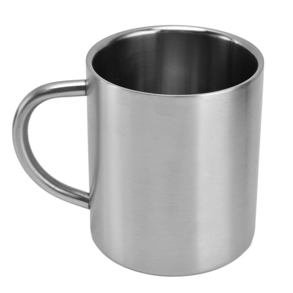 Dobbeltvæggede kaffekrus i rustfrit stål tekopper til campingrejser udendørs kontor 410ml