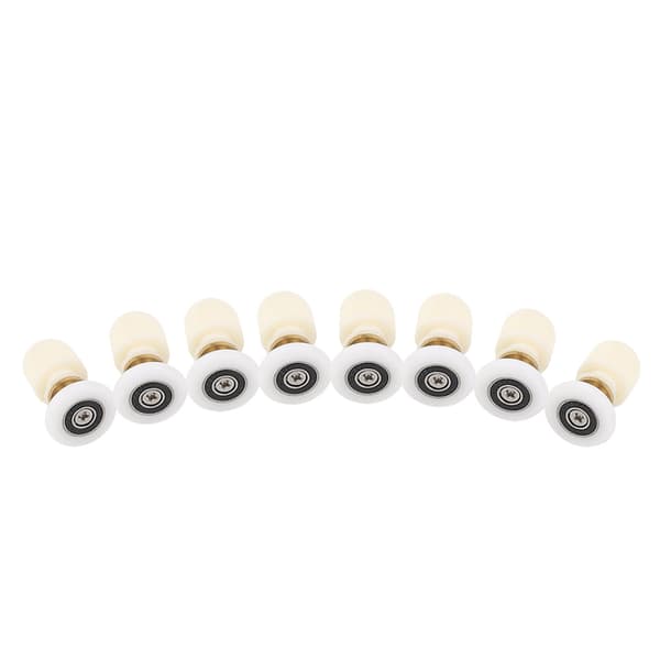 8 stk. Messing ABS Skydedørsruller til brusekabine Løbere Hjul Badeværelsesdøre Hardware (27 mm)