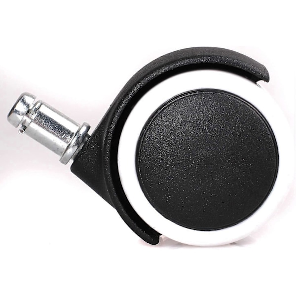 Set med 5 hjul för hårda golv 11mm - för kontorsstol, 11/50 mm, Vit, KXD3200 Svart