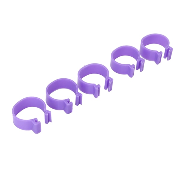 100 kpl Kana Jalka Rengas Ankka Kana Hanhi Jalat Renkaat Leike Siipikarjan Jalka Rengas Maatalouden Työkalut Violetti 16mm/0.63in