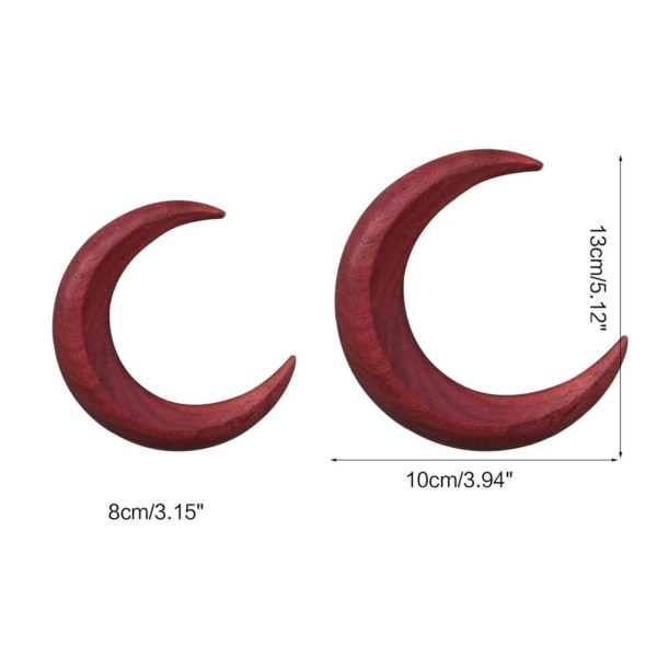 Handsnidad Crescent Moon Hair Gaffel Trä Crescent Moon Hårnål för långt hår Månhår Stick Hårstylingverktyg Tillbehör