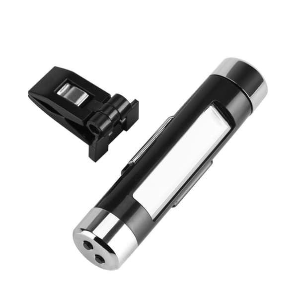 Clip-on Lastbilsbil LCD Termometer Bil Digital Bakgrundsbelysning Klockmonitor Vit Bakgrundsbelysning