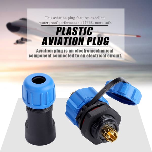 IP67 SP13 7-pin vanntett plastpluggkontakt (7-pin)