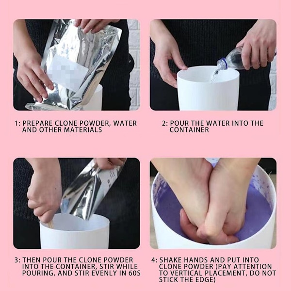 Håndstøbekit 3D DIY Fodform Kits Hånd Keepsake Memory Kit Støbepulver til voksne par baby