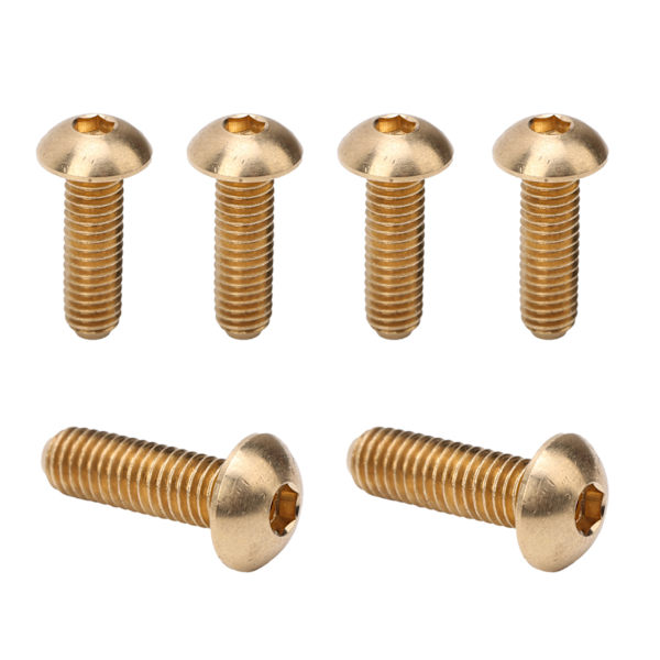 50 kpl pyöreä kuusiokanta ruuvi kuparikiinnitin laitteisto työkalut teollisuustarvikkeet M5M5x16mm