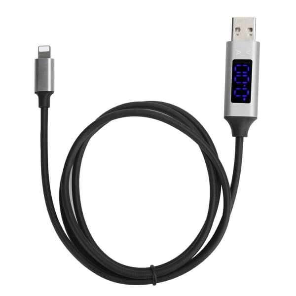 3A pikalatauskaapeli LED-jännitevirranäytöllä USB-kaapeli Androidille, iOS:lle, TypeC:lle (iOS:lle)