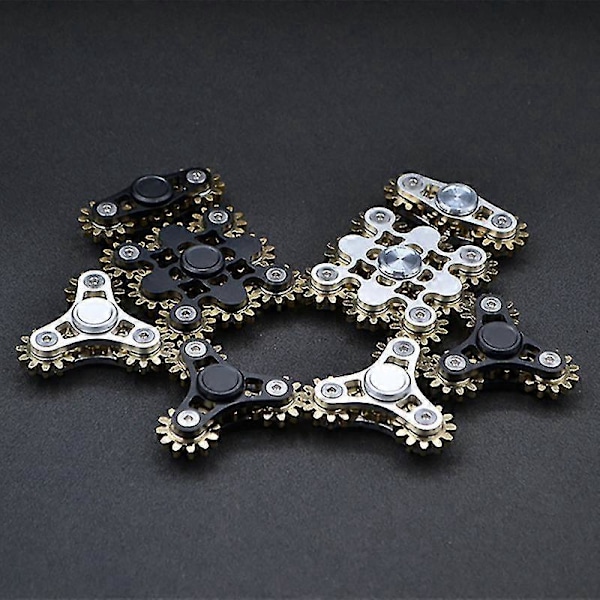 Fidget Spinner Metal Voksne Edc Antistress Hånd Spinner Legetøj Børn Stress Relief Roterende Hånd Gyro Dekompressionsgaver 1 tand