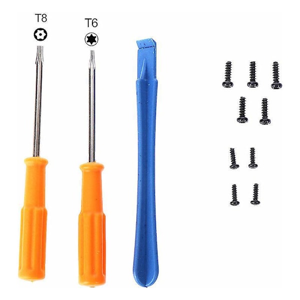 Torx T8H T6 Skruetrækker Lirke Reparationsværktøjssæt Adskillelsessæt til Xbox 360/ Xbox One/Elite/S/X Controller