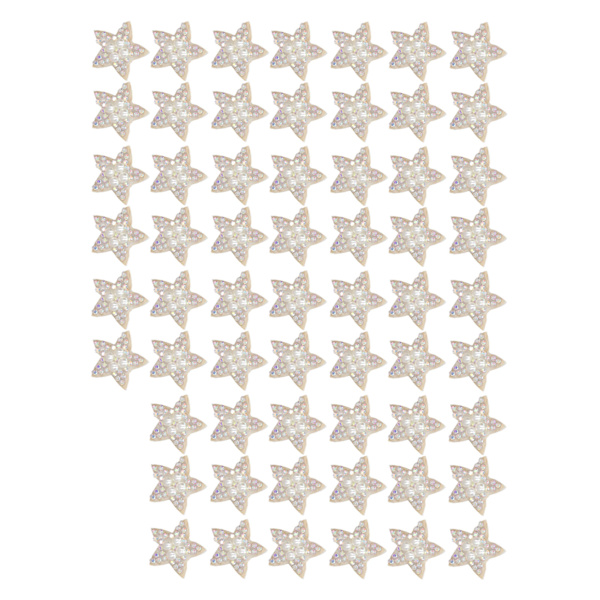 60 stk Stjernelapper skinnende kunstperle rhinestone Riktig størrelse Multipurpose sy på lapper for vesker Sko Klær