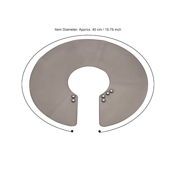 Mjuk salongsfrisyr Axelomslagsmagnet Spänne Design Hårklippning Neck Cape (grå)