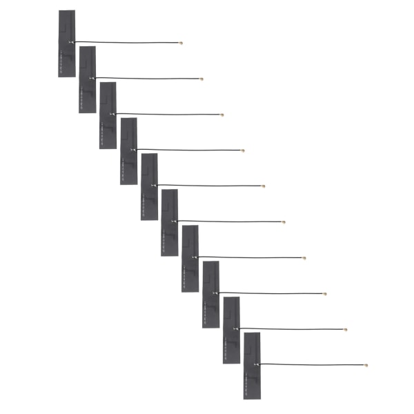 10 stk intern antenne LTE 4G stabil overføring Sterkt signal Enkel installasjon High Gain IPEX grensesnittantenne