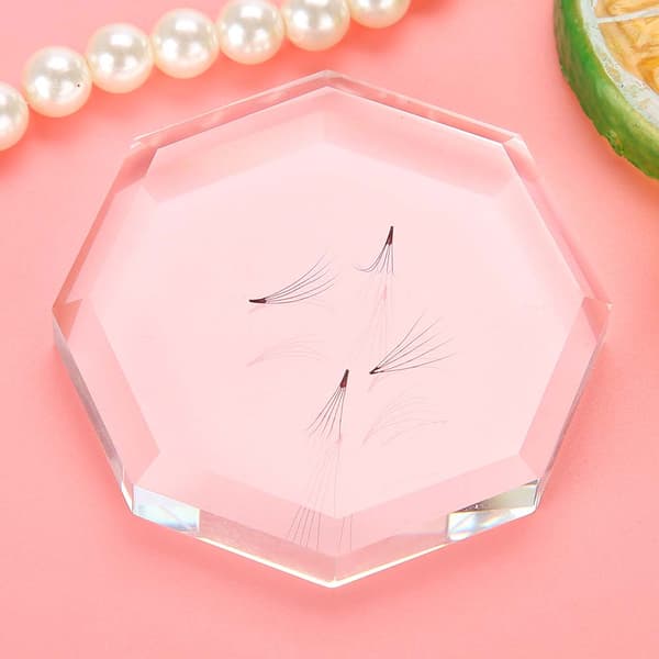Glas Eyelashes Extension Adhesive Glue Holder Eyelashes Grafting Pads Makeup Tool
