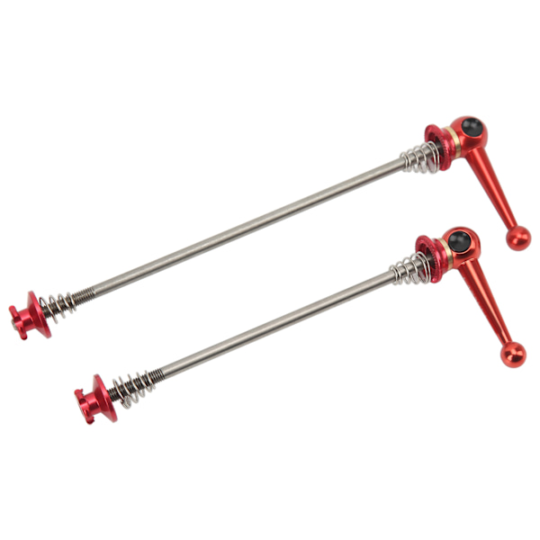 CANSUCC 2 stk Cykelhjulspyd Aluminiumslegering Quick Release Titanium Legering Stang til Mountainbikes Landevejscykler Rød