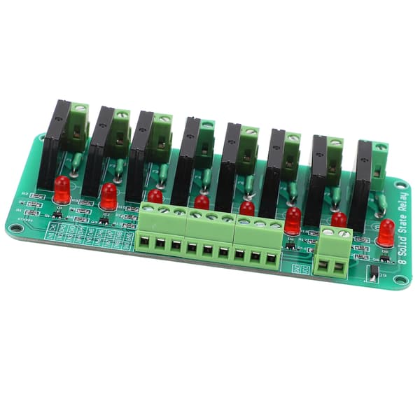 Relémodul 8-kanals solid state elektronisk komponent med motstandssikring DC 5V inngang
