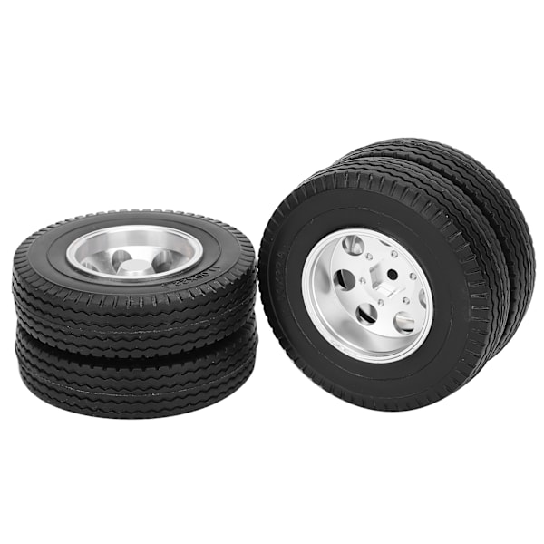 2 st RC-släpvagnsbakhjul Däck för Tamiya 1/14 Traktor Lastbil RC Klättrare Släpvagnsdelar