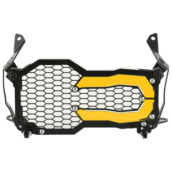 Frontlyktebeskyttelse i rustfritt stål med akryllampe Patch Passer for R1200GS R1250GS Oransje
