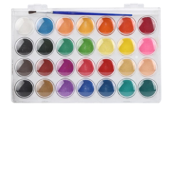 28 farver fast pigment maling bærbar kunst maling pulver sæt til akvarel / gouache