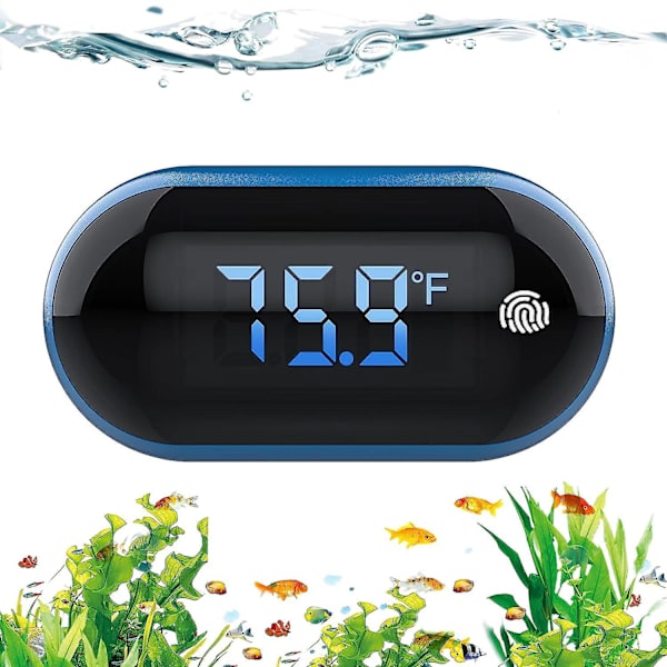 Digital Akvarietermometer med Touchscreen, Område 32-211, Præcis og Energibesparende til Fisketanke