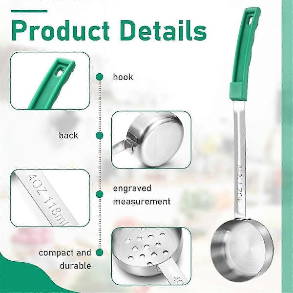 Portionskontrol Serveringsskeer - Bariatriske Must Haves - Perfekt kompatibel med & Gastric Bypass - Sæt med 4 Øser
