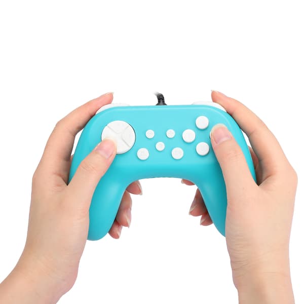 TNS-19075 Spillkonsoll Kablet Gamepad-kontroller Håndgrep med motor for SwitchGrønn