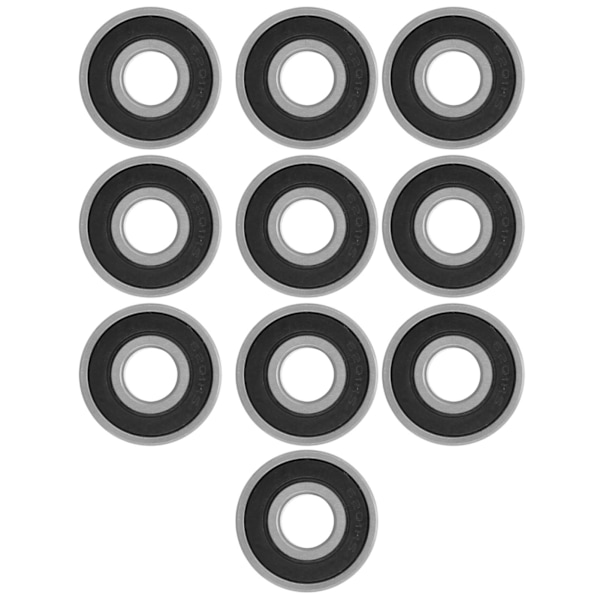 10 stk 6201-RS lager stål dypspor kulelager 12 mm