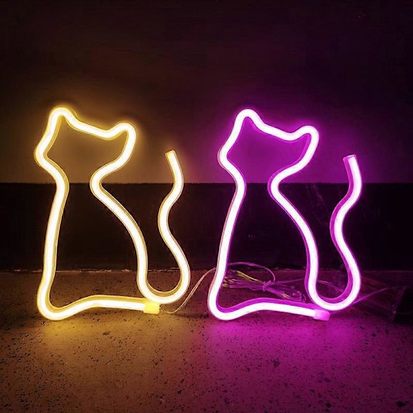 LED Neon Skylt Konst Dekorativa Lampor Bordsdekoration Neonlampa med Bas för Barn Pojke och Flicka Sovrum Unik Gåva för Alla Tillfällen (Varmvit)